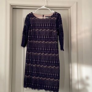 Navy lace dress size 12P